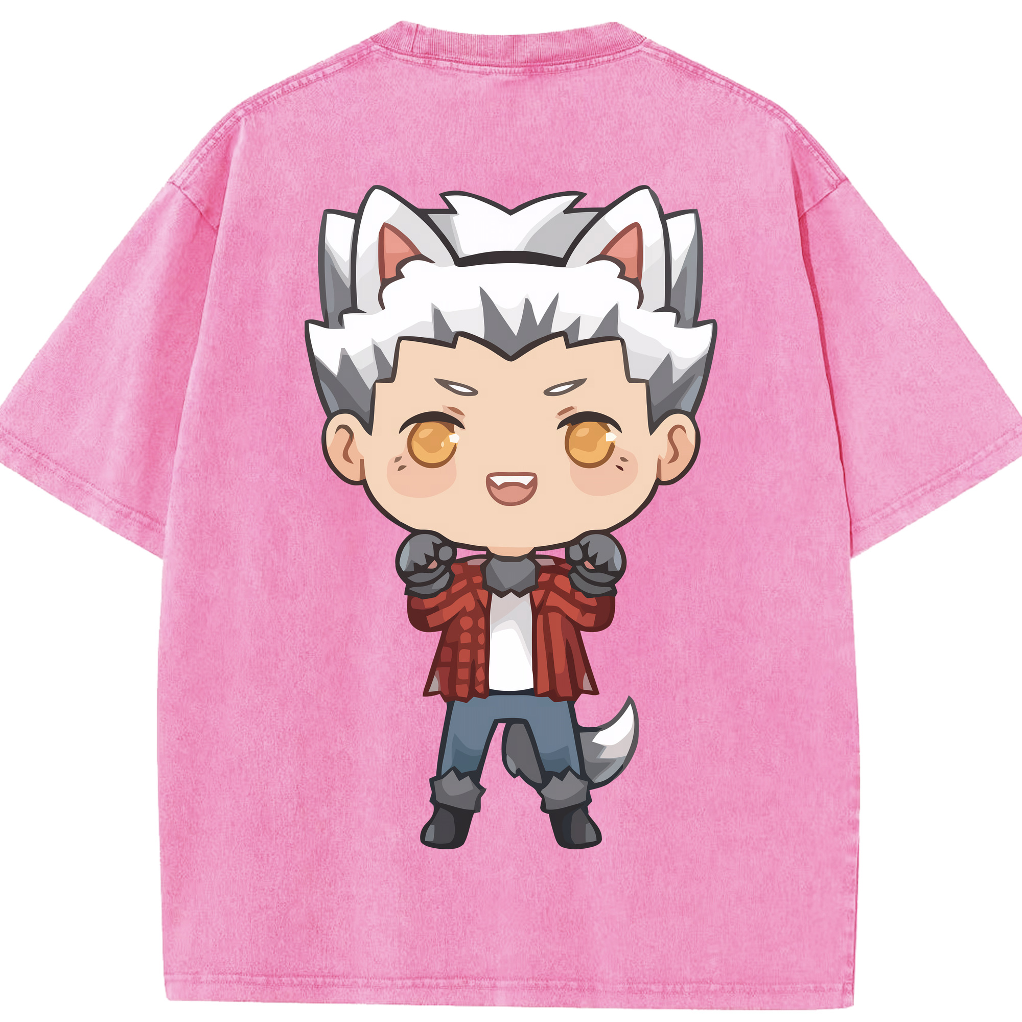 （画像用） ハイキュー!! Haikyu!! 綿100% ヴィンテージ風 半袖Tシャツ（背面プリント）